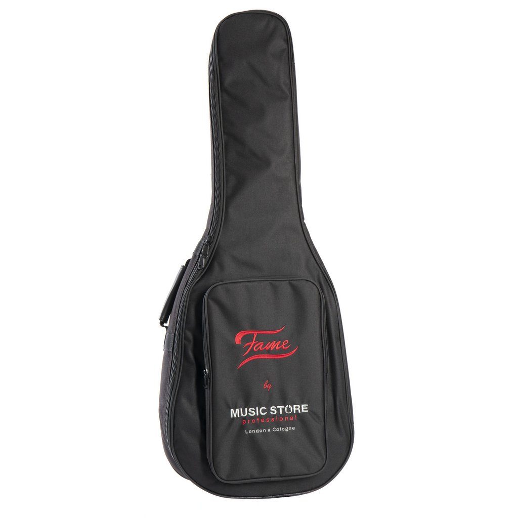 Fame Gigbag Classic Guitar 4/4 Schwarz/Rot